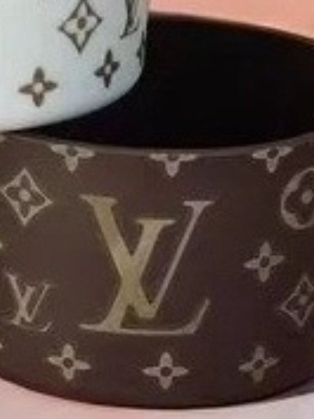 💗 Summer Heat Birthday Anniversary Stanley LV Brown Tumbler w/ Gem & Boot 💗 - Picture 4 of 8